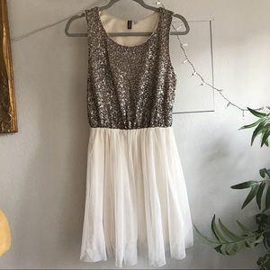 H&M Sequin Tulle Dress